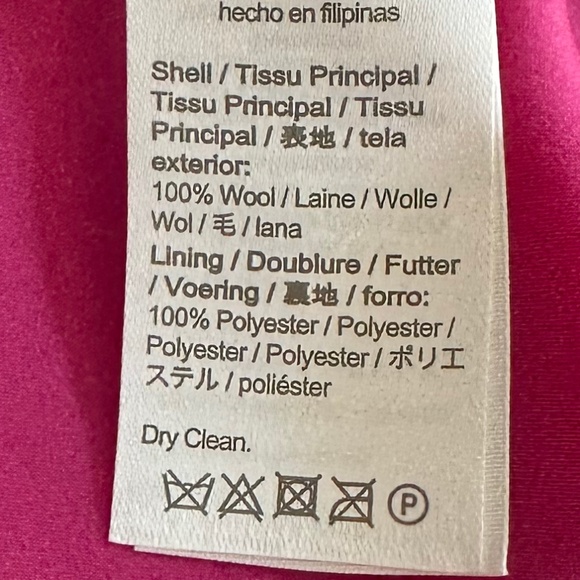 J. Crew 100% Wool Pleated Mini Skirt Hot Pink Size 12 NWT Preppy Office Academia - Picture 8 of 10